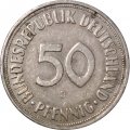 ФРГ 50 пфеннигов 1950 год (J)
