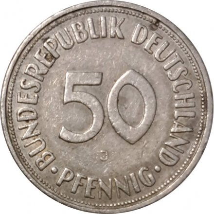 ФРГ 50 пфеннигов 1950 год (J)