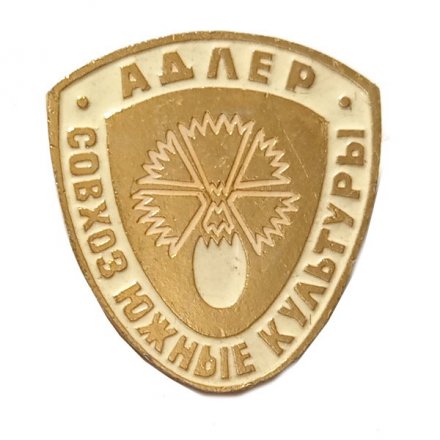 Значок Адлер. Совхоз Южные культуры