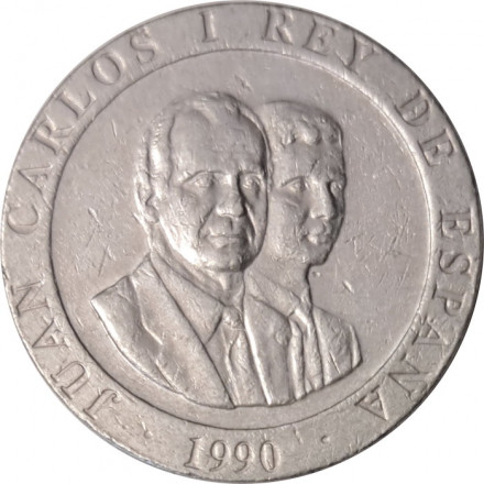 Испания 200 песет 1990 год - Хуан Карлос I и Филипп VI