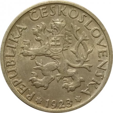 Чехословакия 1 крона 1923 год