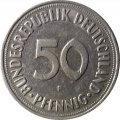 ФРГ 50 пфеннигов 1968 год (F)