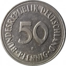 ФРГ 50 пфеннигов 1968 год (F)