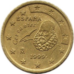 Испания 50 евроцентов 1999 год - Мигель Сервантес де Сааведра