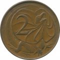 Австралия 2 цента 1966 год - Плащеносная ящерица