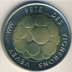 Швейцария 5 франков 1999 год