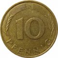 ФРГ 10 пфеннигов 1984 год - D