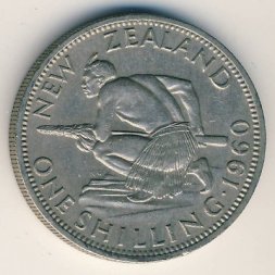 Новая Зеландия 1 шиллинг 1960 год