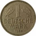 ФРГ 1 марка 1950 год (D) - VF