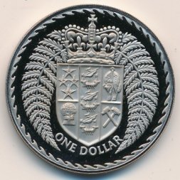 Новая Зеландия 1 доллар 1972 год