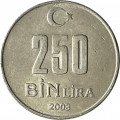 Турция 250000 лир 2003 год