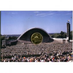 Эстония 1 крона 1999 год - Песенный фестиваль (в открытке)