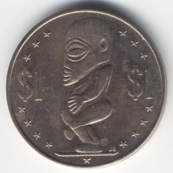 Острова Кука 1 доллар 1974 год