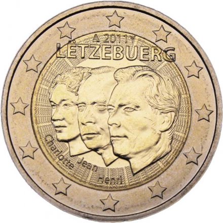 Люксембург 2 евро 2011 год - Великий Герцог Жан
