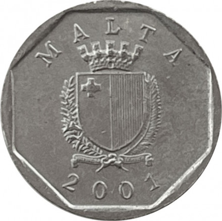 Мальта 5 центов 2001 год - Краб