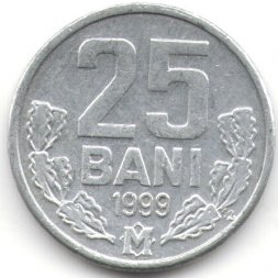 Молдавия 25 бани 1999 год
