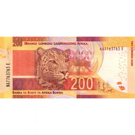 ЮАР 200 рэндов 2016 год - Нельсон Ролихлахла Мандела. Леопарды UNC