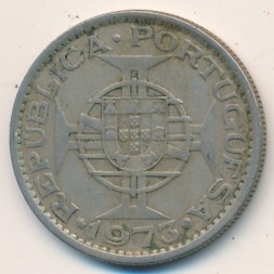 Монета Гвинея-Бисау 10 эскудо 1973 год