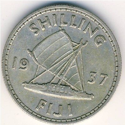 Фиджи 1 шиллинг 1937 год