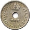 Норвегия 10 эре 1947 год - Король Хокон VII