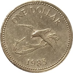 Бермудские острова 1 доллар 1983 год - Бермудский тайфунник