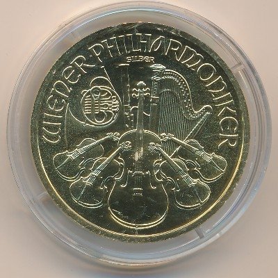 Австрия 1,5 евро 2010 год - Венская филармония