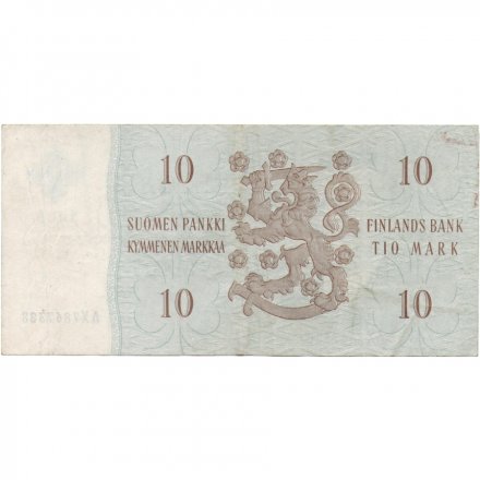 Финляндия 10 марок 1963 год - VF-XF