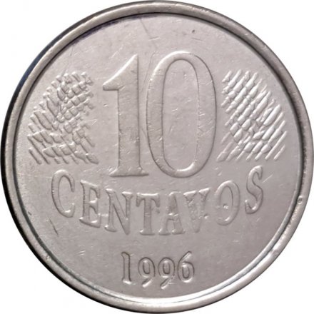 Бразилия 10 сентаво 1996 год - Фигура Республики