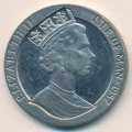 Остров Мэн 1 крона 1987 год - Регата Кубок Америки. Сэр Томас Липтон. Яхты