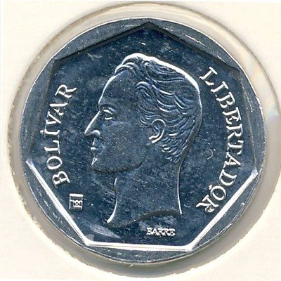 Венесуэла 20 боливаров 2002 год