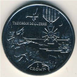 Остров Мэн 1 крона 2005 год