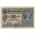 Германия 5 марок 1917 год - VF
