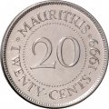 Маврикий 20 центов 1999 год