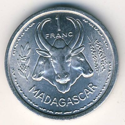 Мадагаскар 1 франк 1948 год