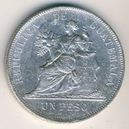Гватемала 1 песо 1894 год