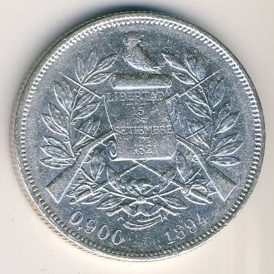 Гватемала 1 песо 1894 год