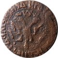 Денга 1708 год Пётр I (1699 - 1725) - VF