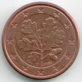 Германия 1 евроцент 2010 год (F)