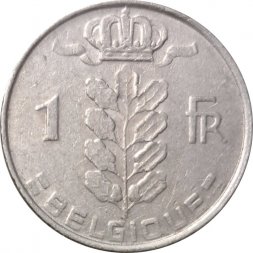 Бельгия 1 франк 1978 год BELGIQUE