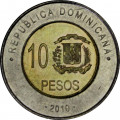 Доминиканская республика 10 песо 2010 год - Мелла Кастильо