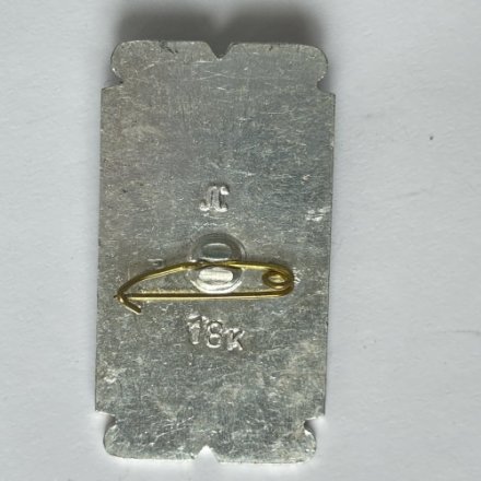 Значок. Русская армия. Бородино 1812. Солдат. Воин (серебряный фон)