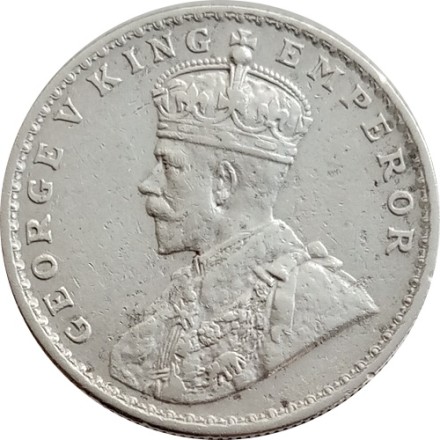 Британская Индия 1 рупия 1917 год (&quot;♦&quot; - Бомбей)
