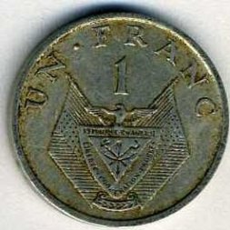 Руанда 1 франк 1974 год