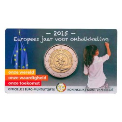Бельгия 2 Евро 2015 год - Европейский год развития