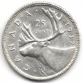 Канада 25 центов 1937 год