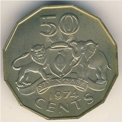 Свазиленд 50 центов 1974 год