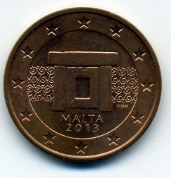 Мальта 5 евроцентов 2013 год