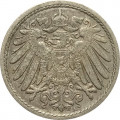 Германия 5 пфеннигов 1908 год (A)