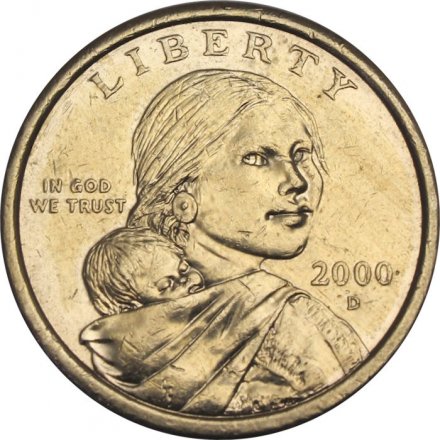 США 1 доллар 2000 год - Сакагавея. Парящий Орёл (D)