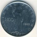 Ватикан 100 лир 1965 год - Папа Павел VI